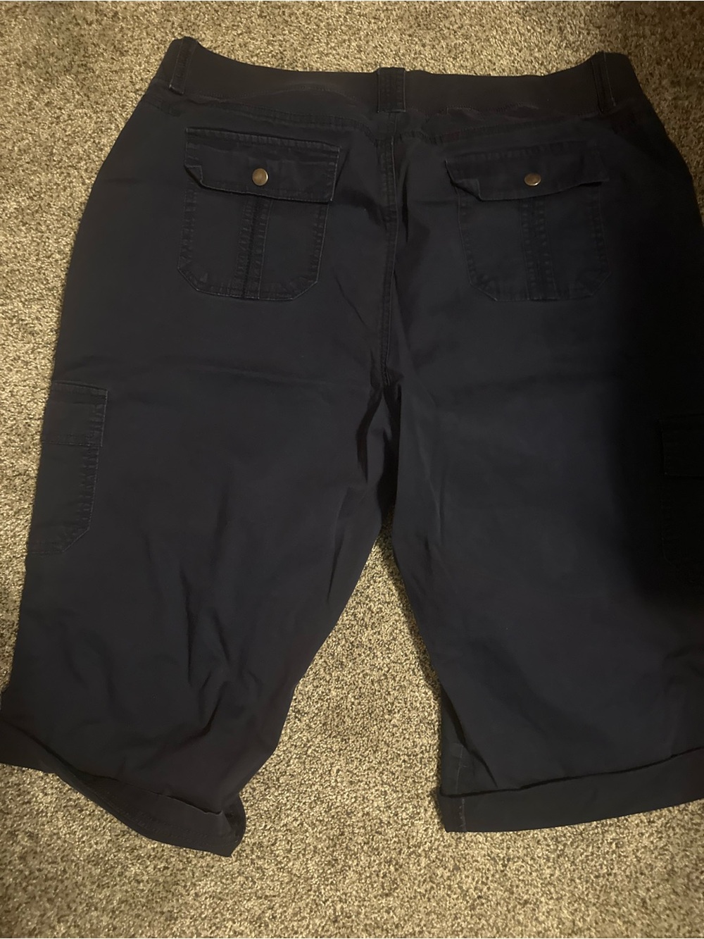 Navy Knee-Length capris
